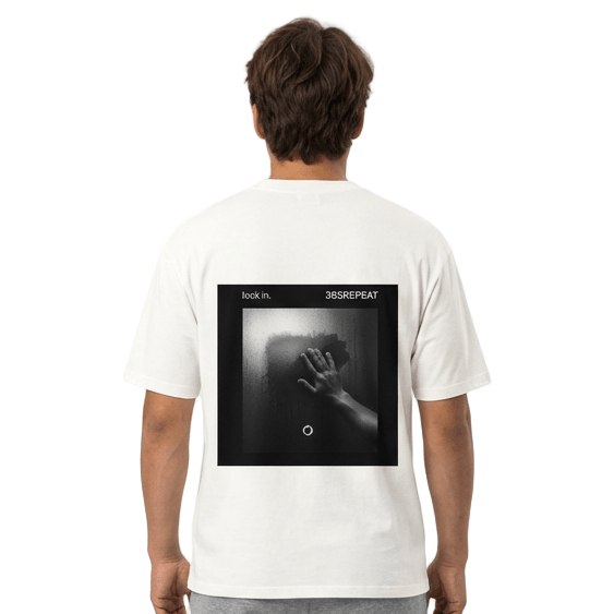"lock in" Oversized Perfomance Tee "Mirror" Print